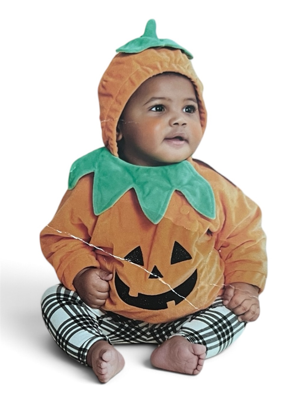 Hyde & EEK! Infant Pumpkin Halloween Costume Soft & Cozy 12-18 Months